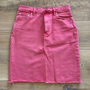 Gap denim coral skirt